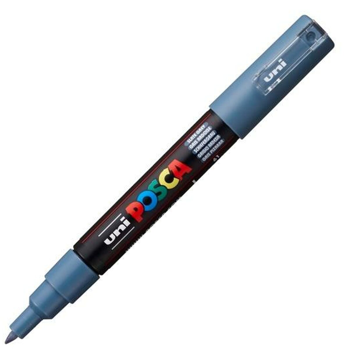 Marqueur POSCA PC-1M Gris foncé (6 Unités)